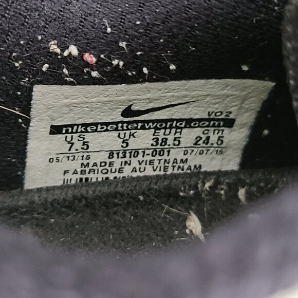 Nike Flywire women's black white and neon yellow training sneakers size 7.5 - Picture 12 of 12